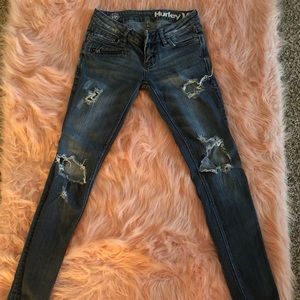 Hurley super skinny distressed jeans